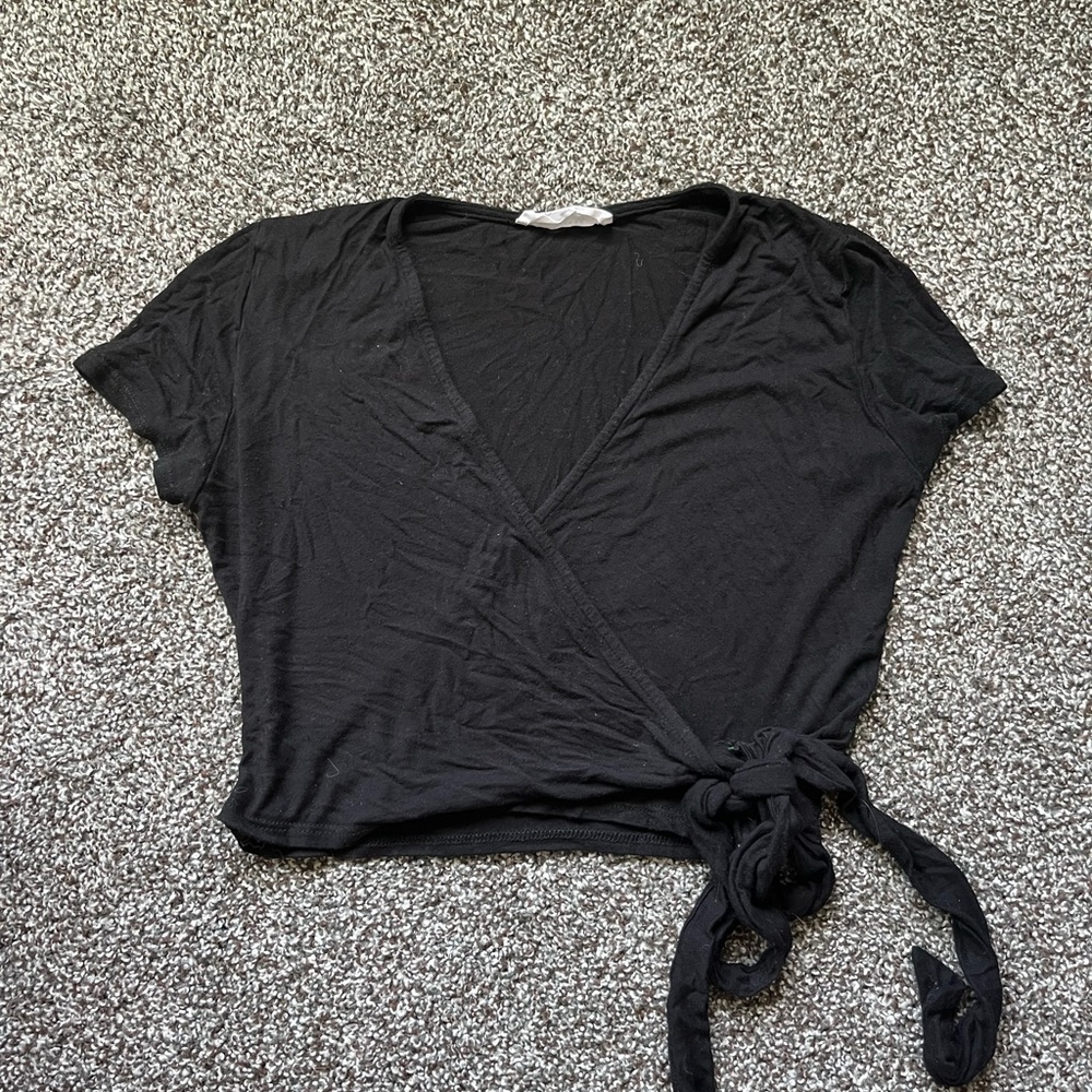 Black American Threads Tie Top